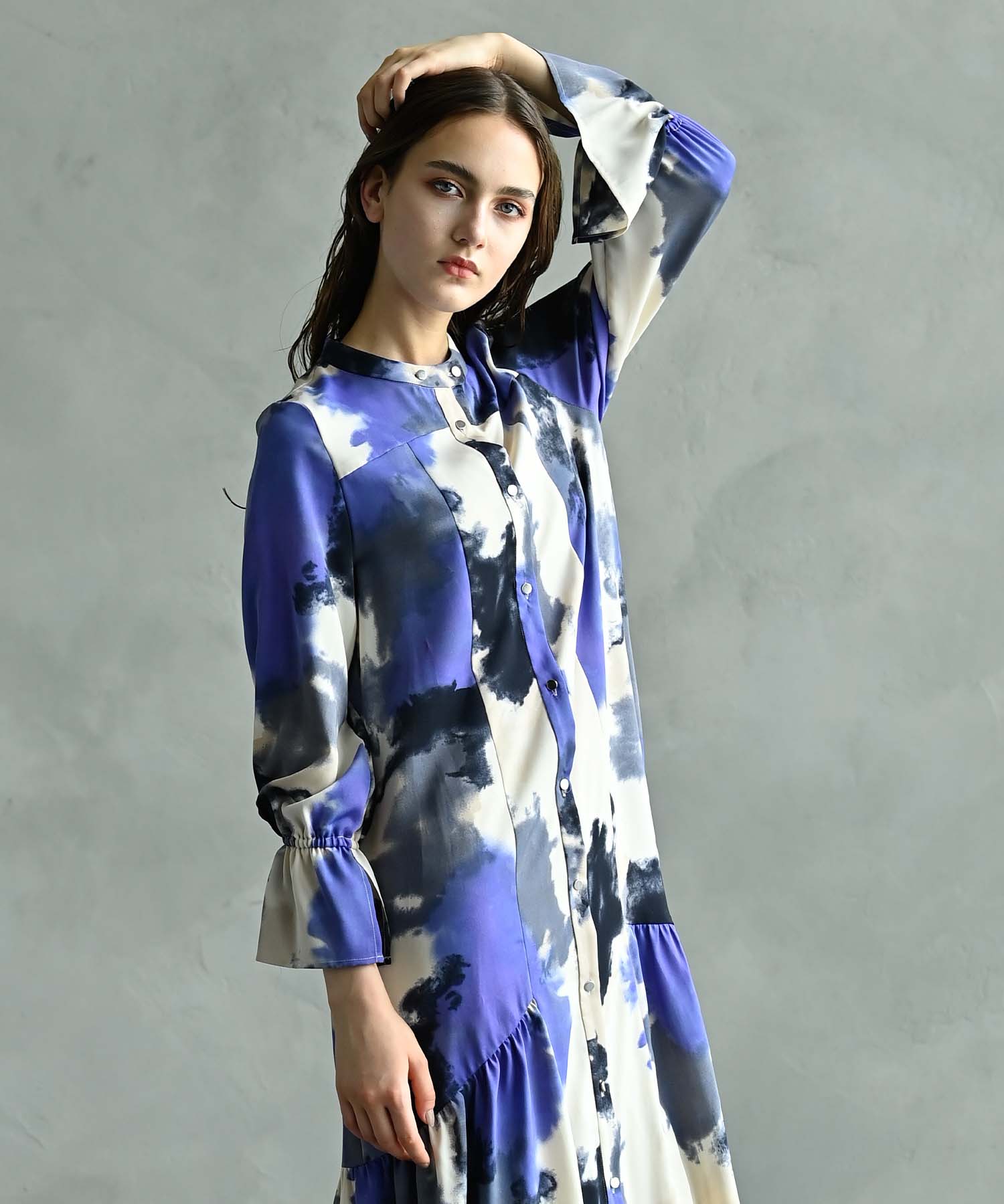 WEB限定再販】アートパターンシャツワンピース onepiece RAW FUDGE