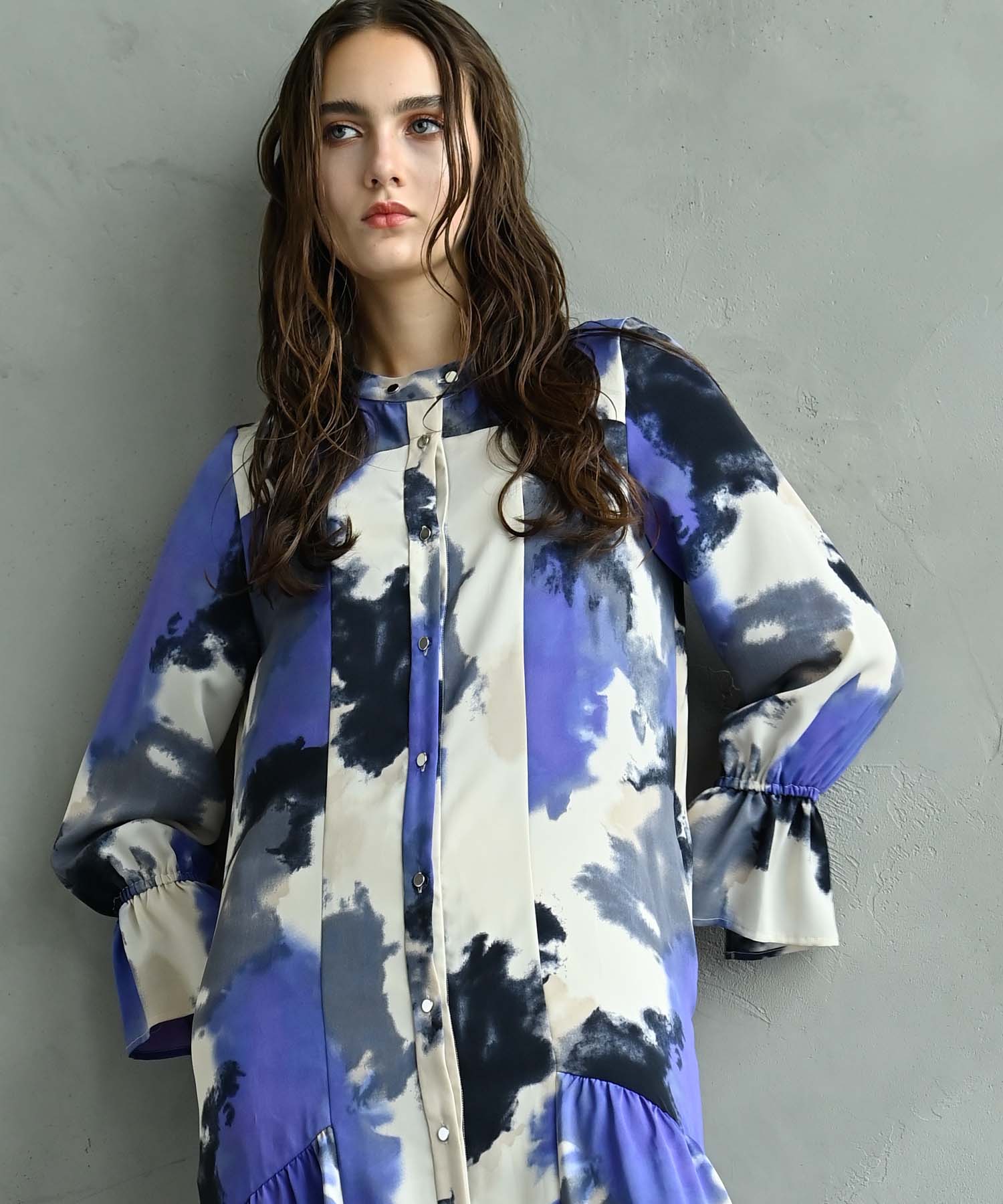 WEB限定再販】アートパターンシャツワンピース onepiece RAW FUDGE