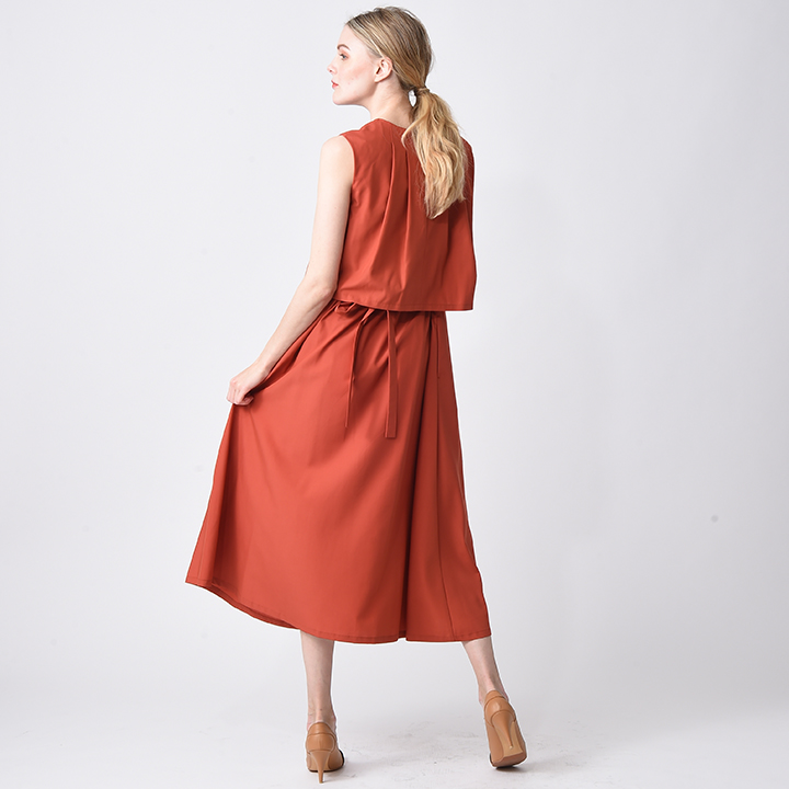 Vネックaラインワンピース Onepiece Raw Fudge