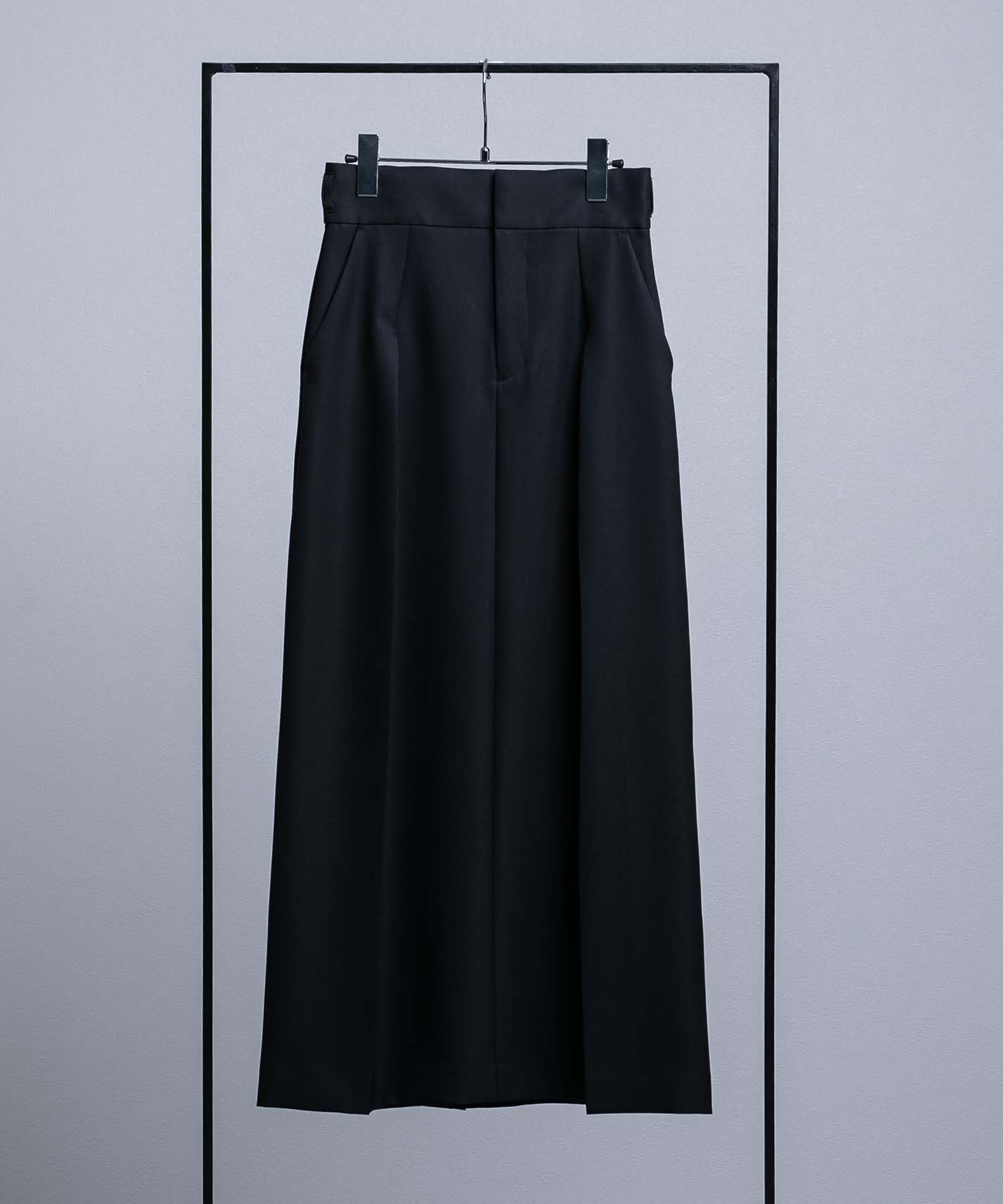 MONO-MART スラックス パンツ ワイドカーブタックスラックス