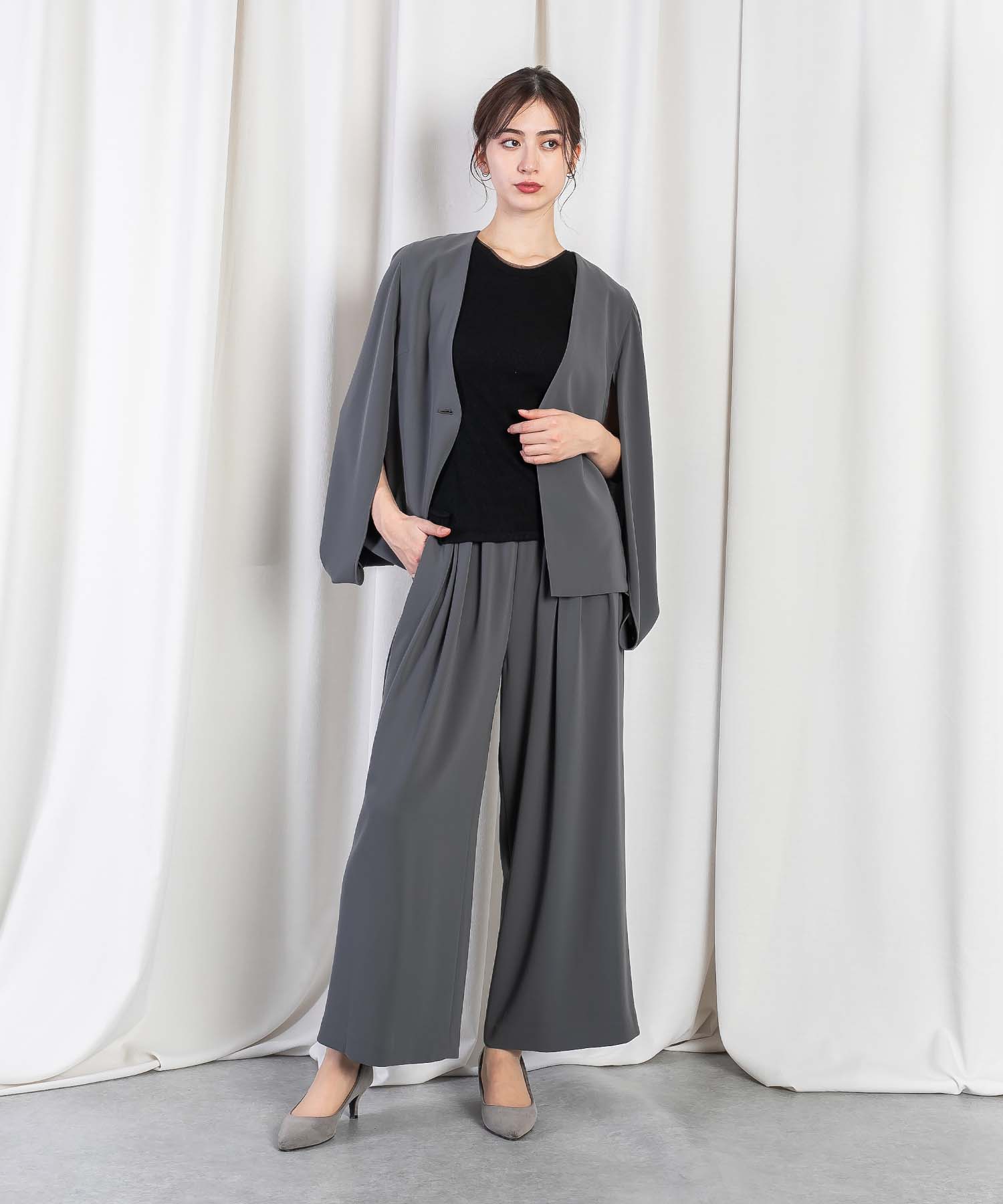 2タックワイドストレートパンツ パンツ RAW FUDGE