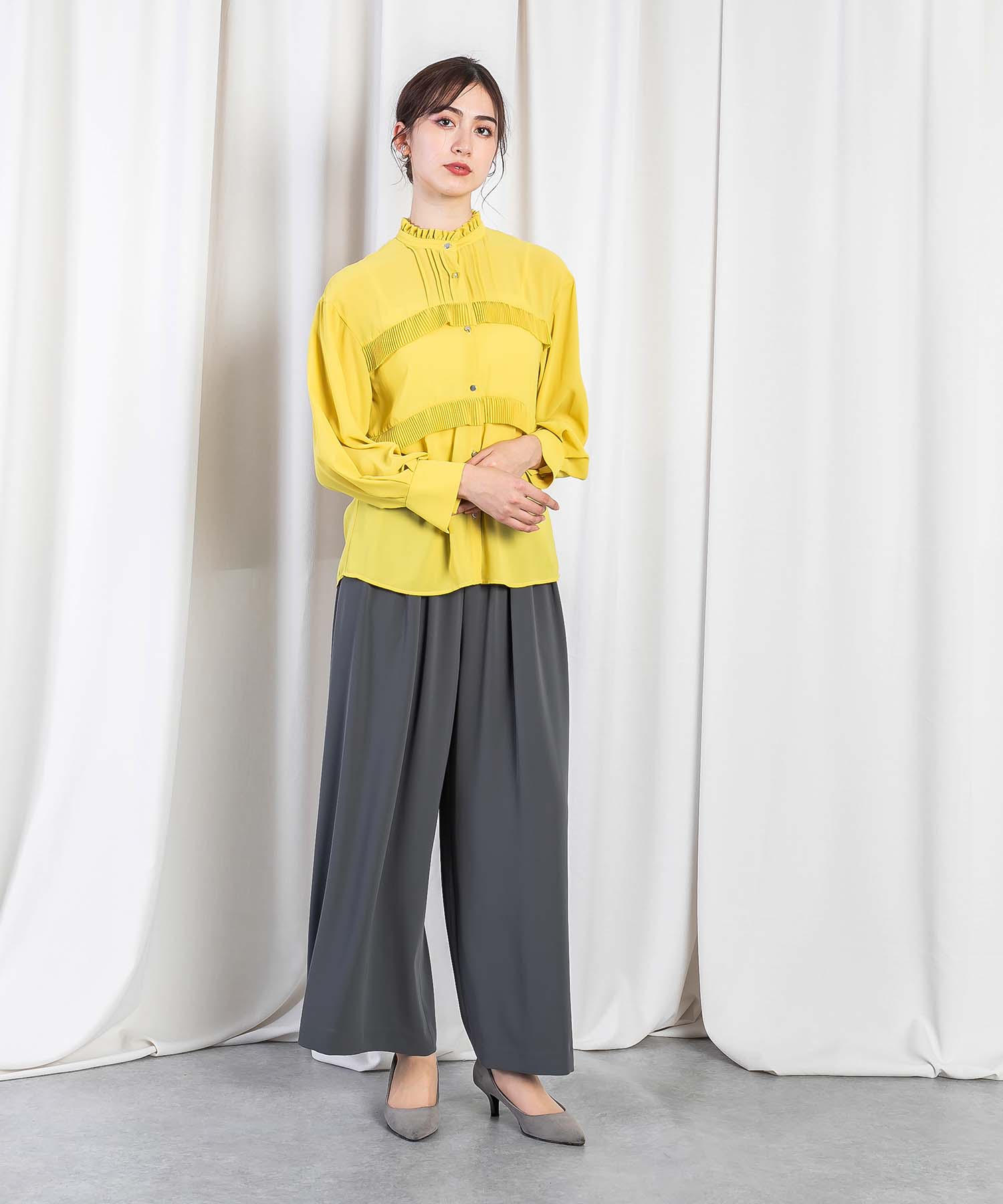 2タックワイドストレートパンツ パンツ RAW FUDGE