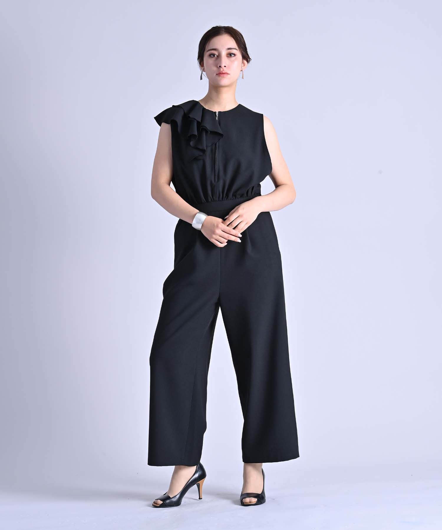 アシメラッフルオールインワン onepiece RAW FUDGE