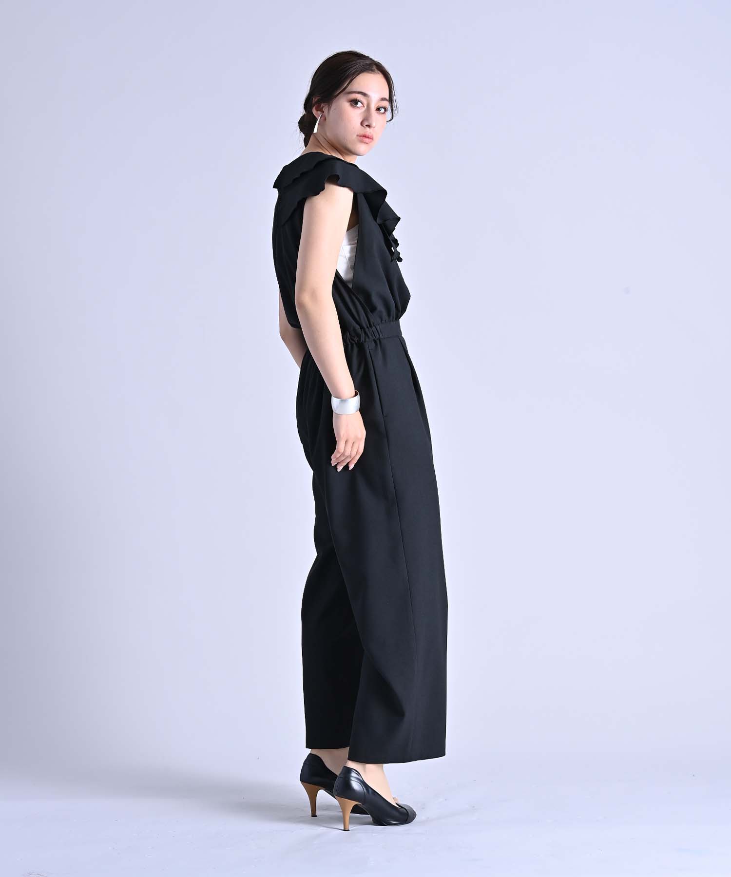 アシメラッフルオールインワン onepiece RAW FUDGE