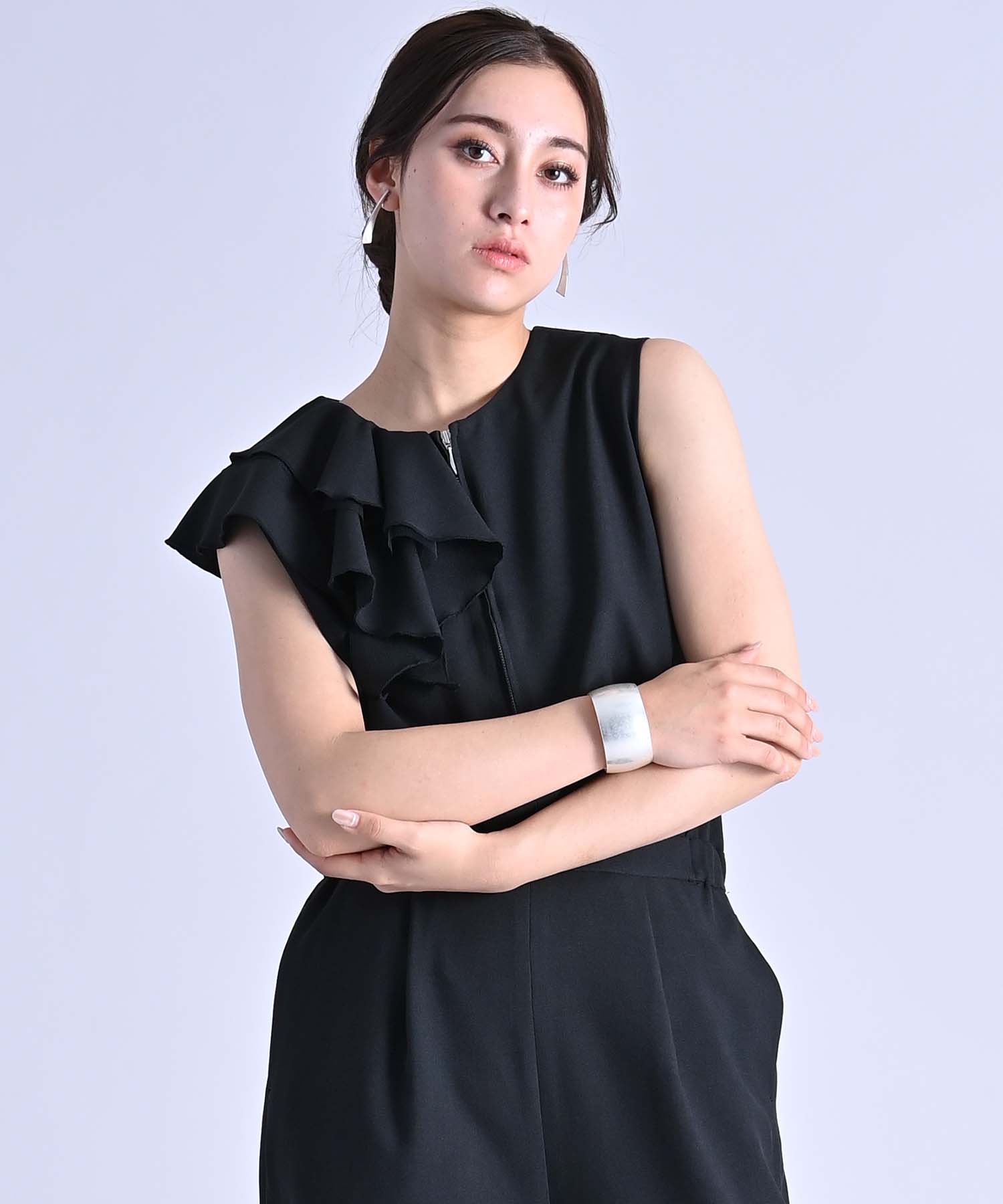 アシメラッフルオールインワン onepiece RAW FUDGE