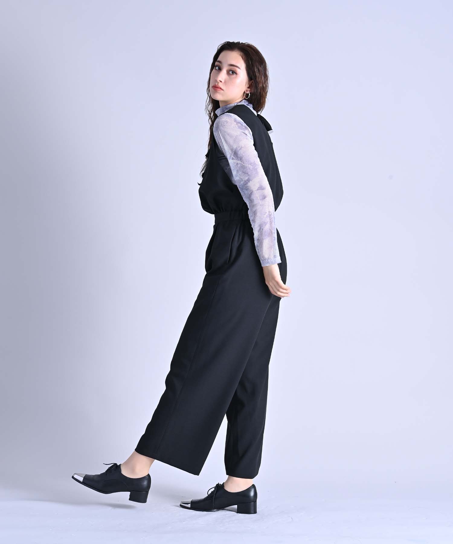 アシメラッフルオールインワン onepiece RAW FUDGE