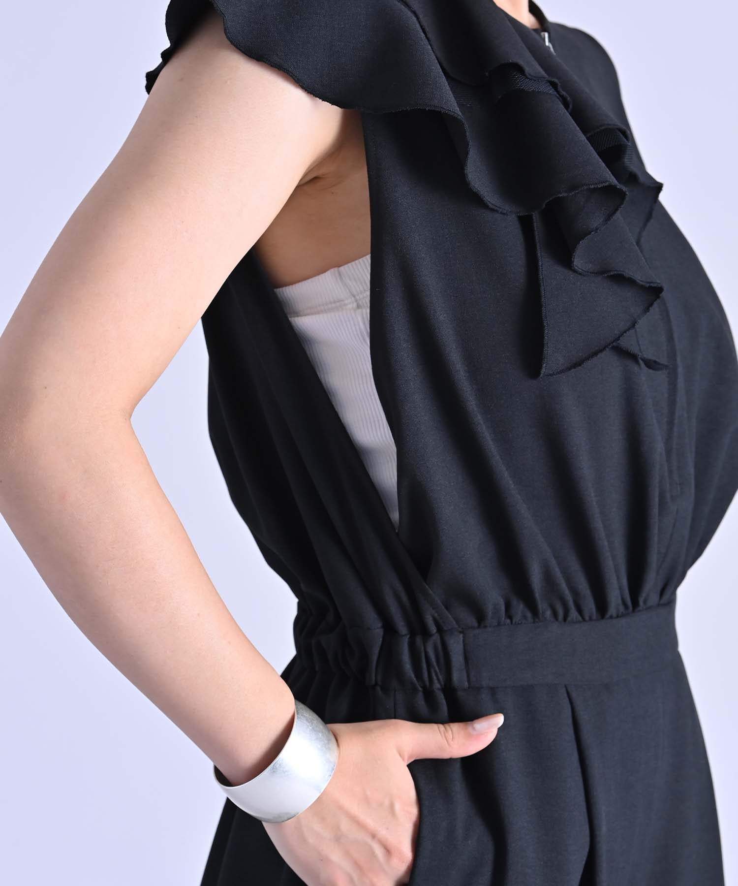 アシメラッフルオールインワン onepiece RAW FUDGE