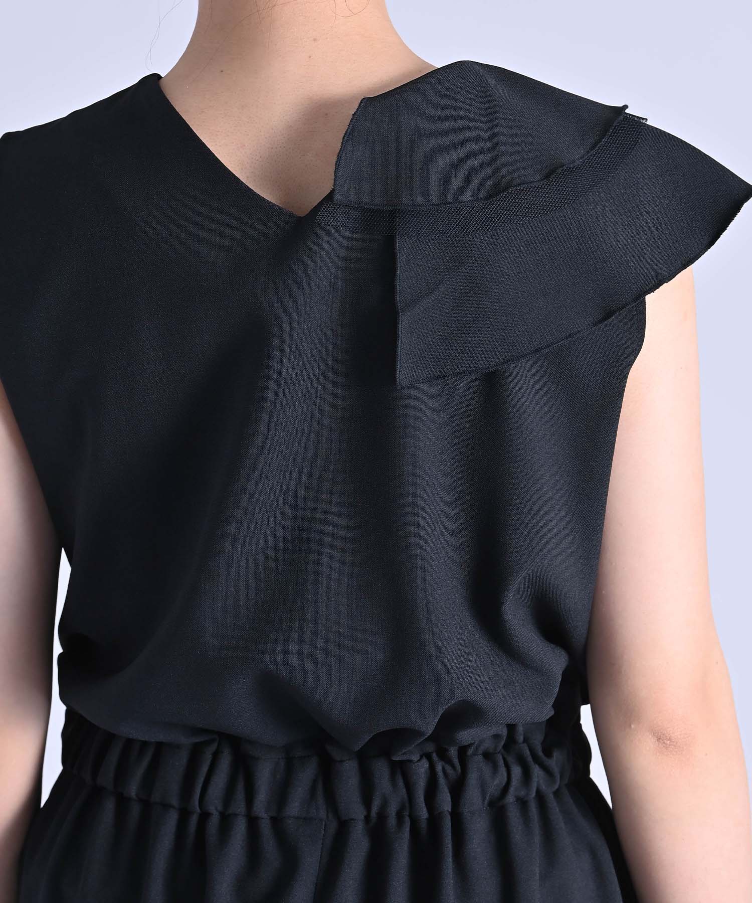 アシメラッフルオールインワン onepiece RAW FUDGE