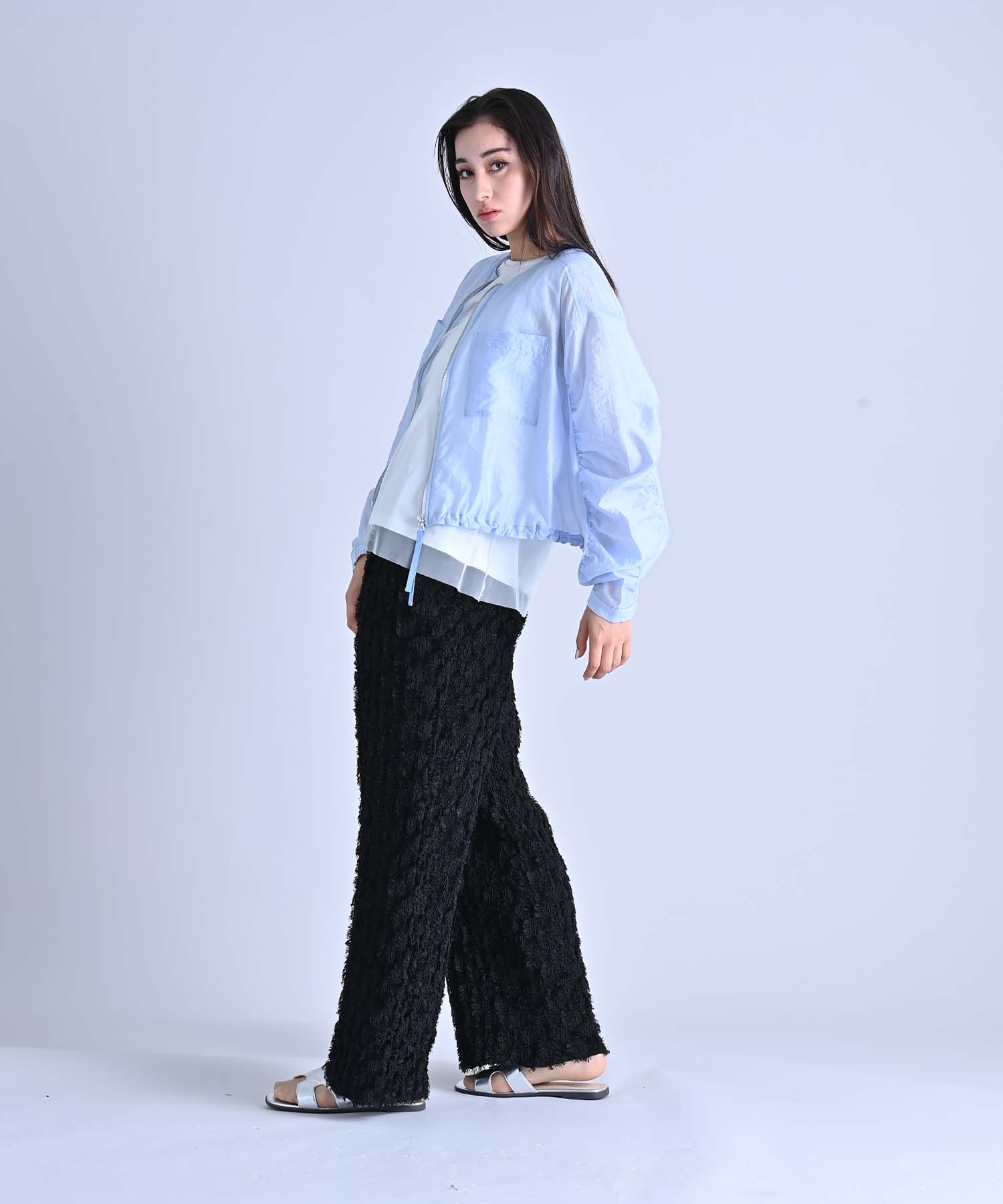 ヤマダヤギャザースリーブ　ブルゾン春夏秋 LASUD｜ギャザースリーブブルゾン | Rakuten Fashion(楽天