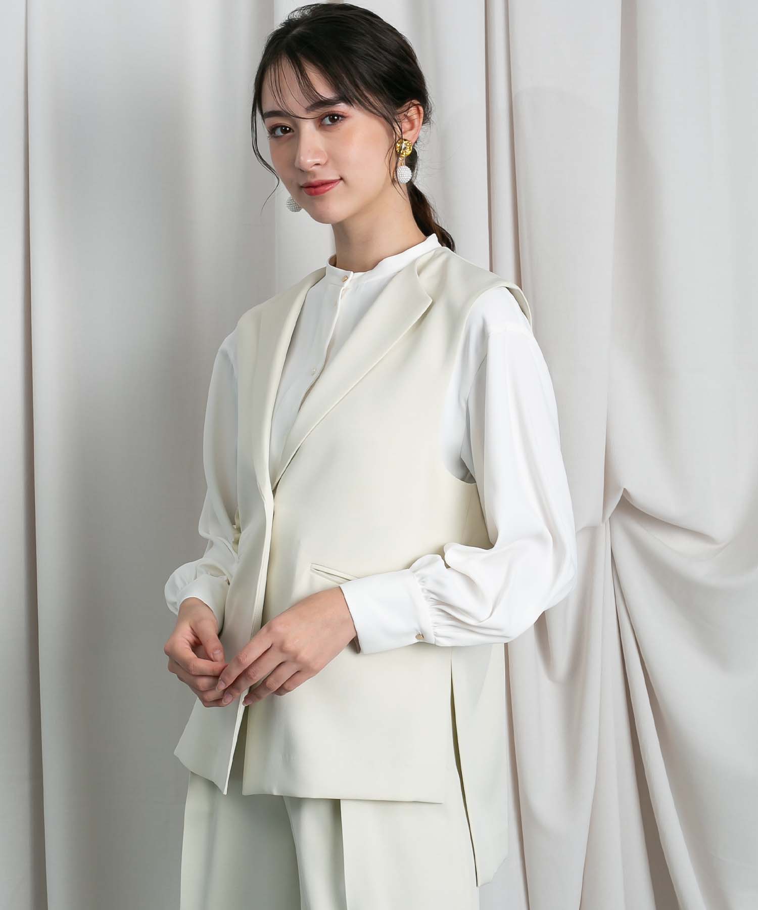 IENA LA BOUCLE LINTON Vネックベスト（ジレ）｜IENA（イエナ