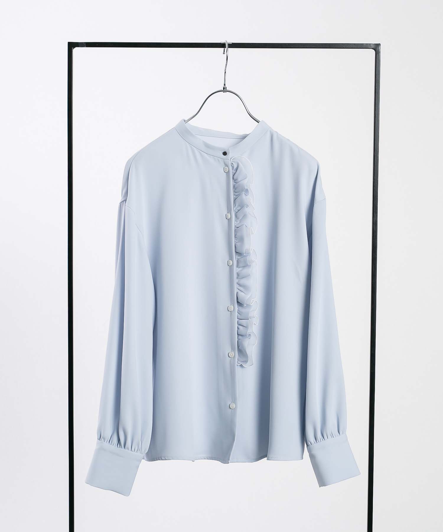 アンサイド　anside バックフリルシャツ　ブラウス　ローファッジ アンサイド anside バックフリルシャツ ブラウス ローファッジ