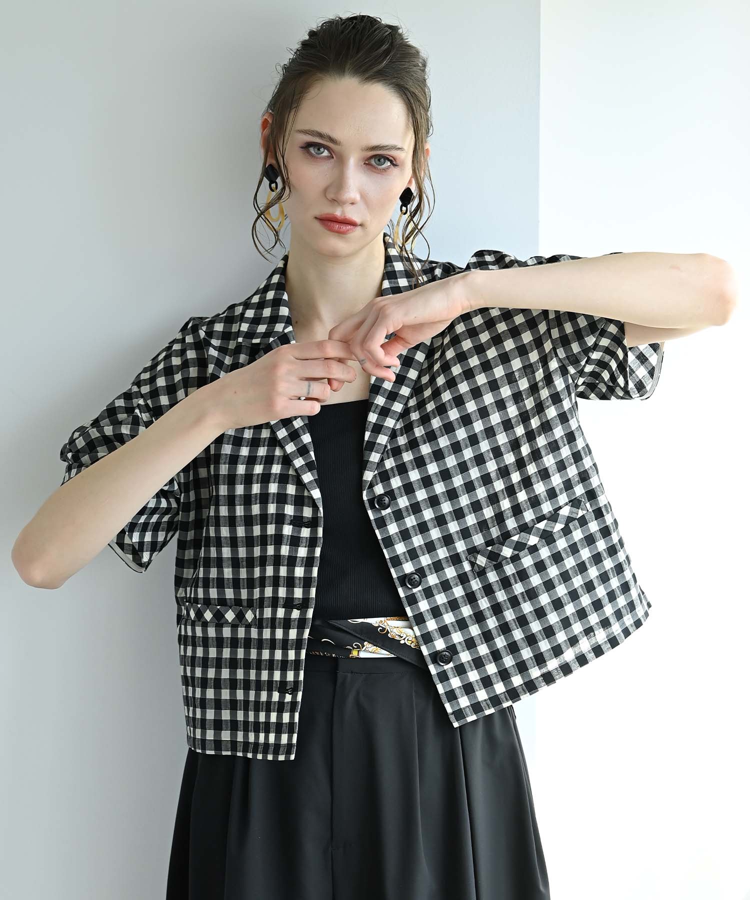 musubore tuck sleeve JK / タックスリーブジャケット ストレッチツイル テーラードジャケット [全3色] – muta Online