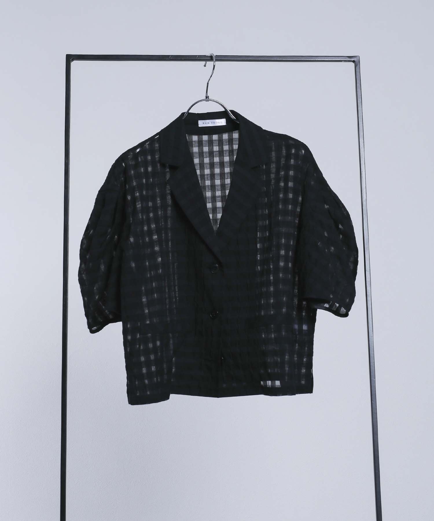 タックドレープスリーブシャツジャケット ジャケット・ブルゾン RAW FUDGE