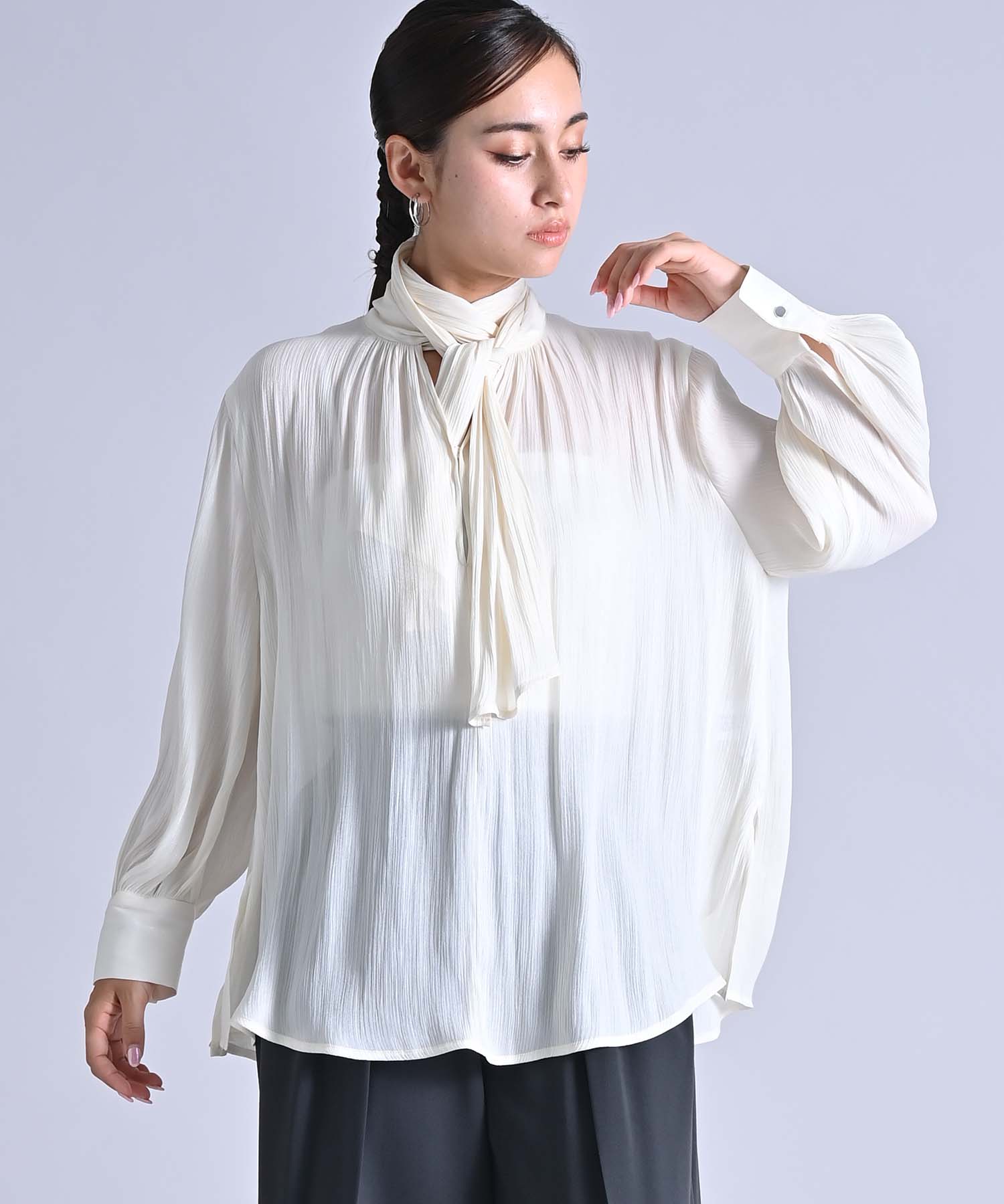 マルチWAYボウタイブラウス シャツ・ブラウス RAW FUDGE