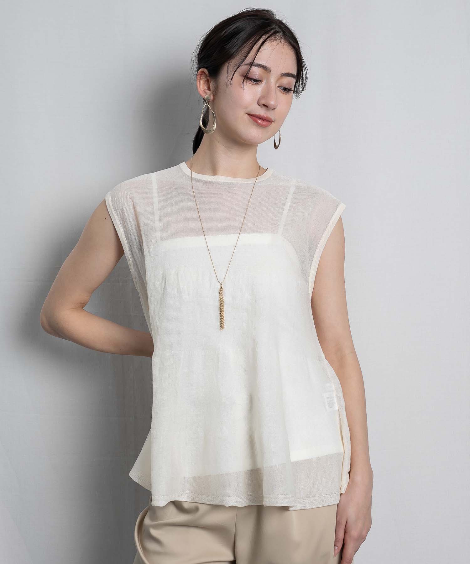 HEINERS ニットベスト シアーニットベスト ニット RAW FUDGE