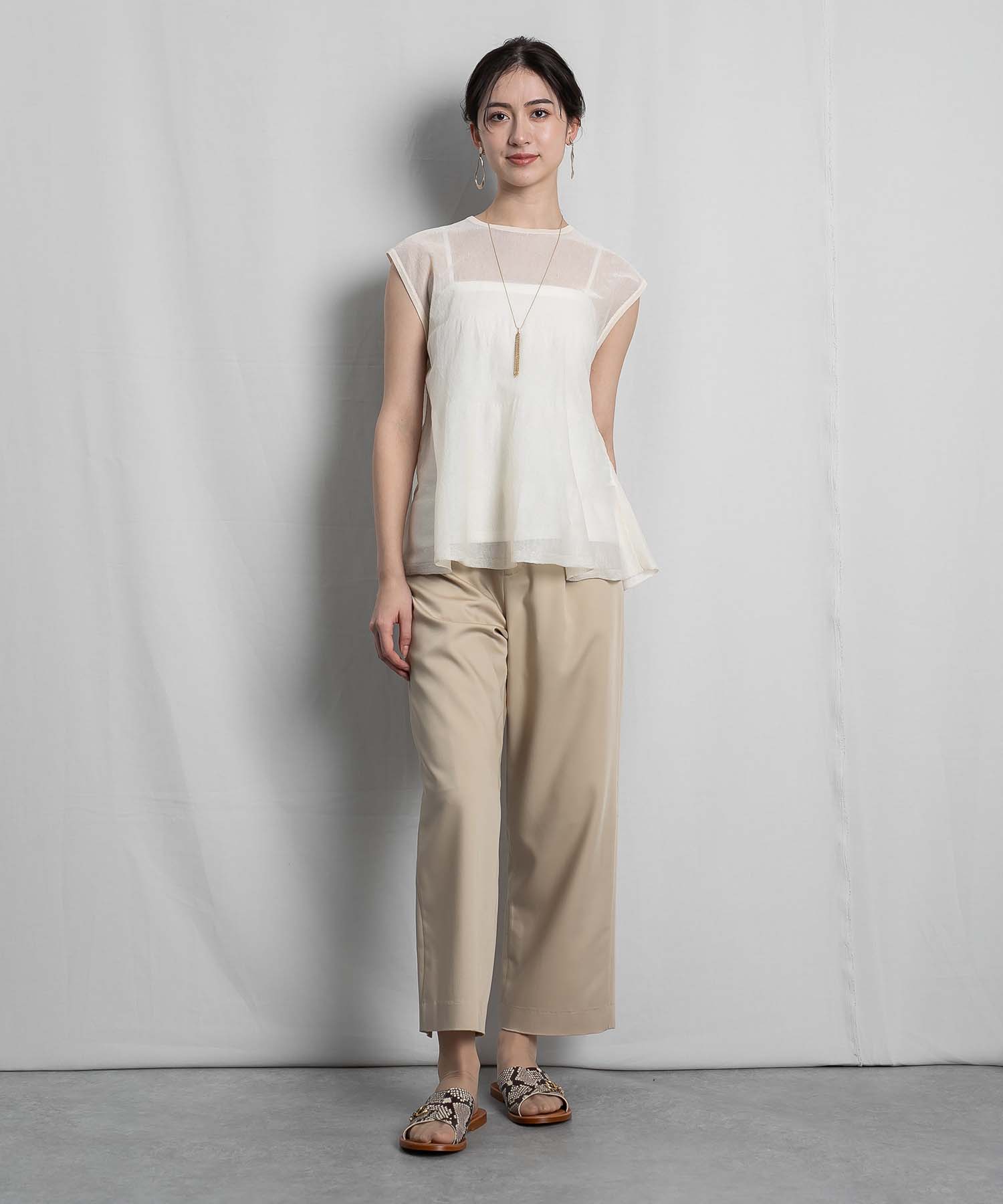 シアーニットベスト ニット RAW FUDGE