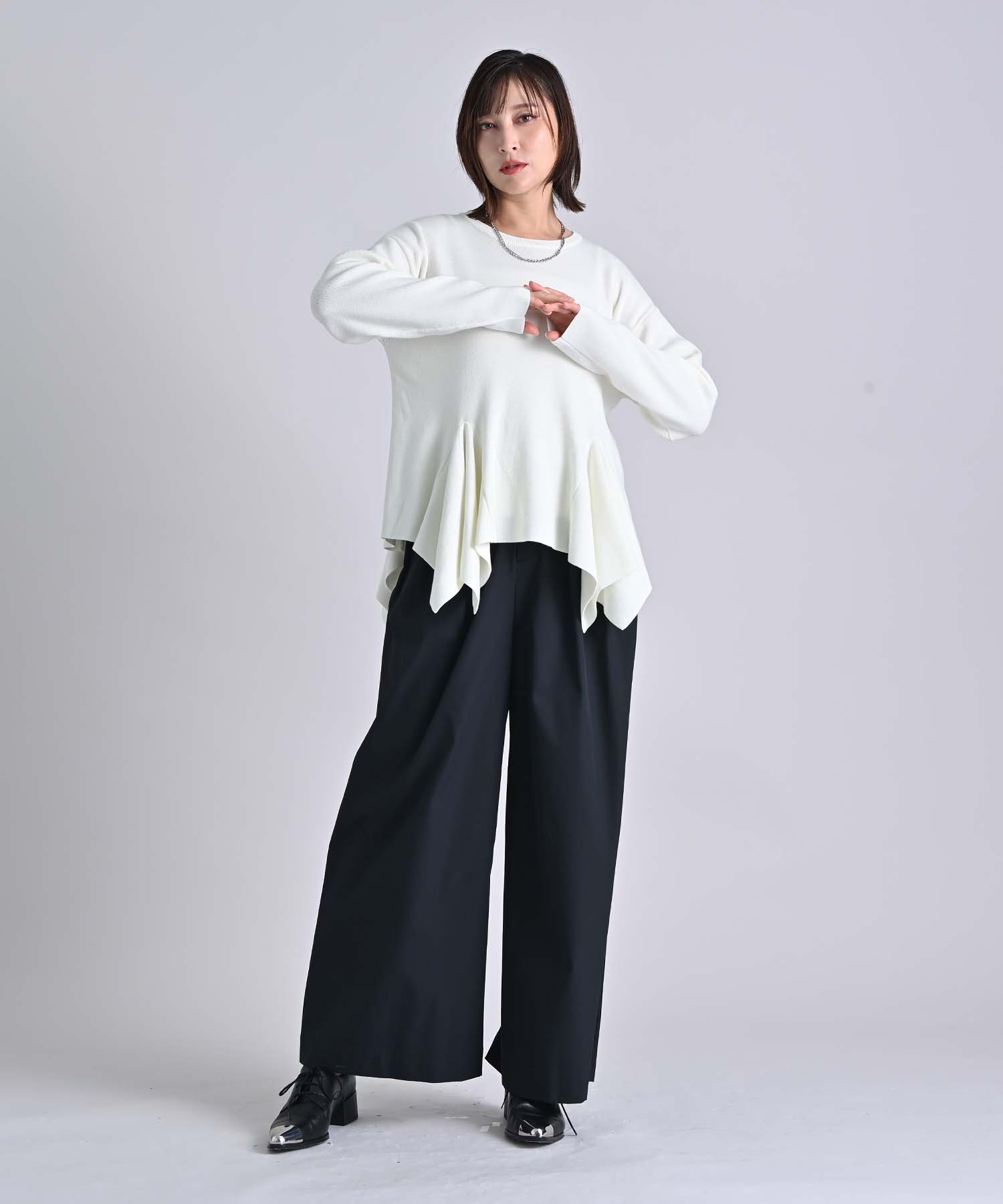 みなみ様　オーダーページ 予約]フロントZIP Vネックデニムサロペット/インディゴ – Lumier