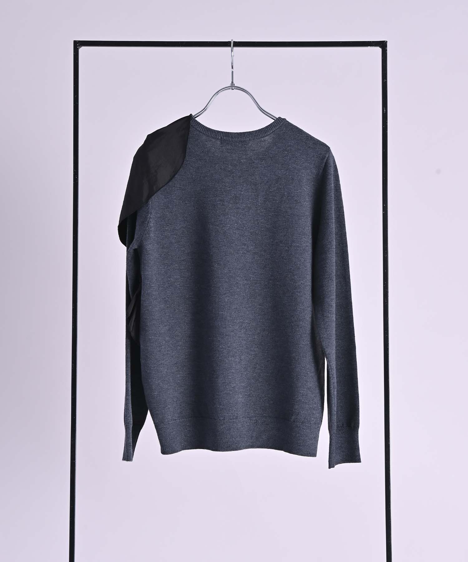 アシメモチーフプルオーバー ニット RAW FUDGE