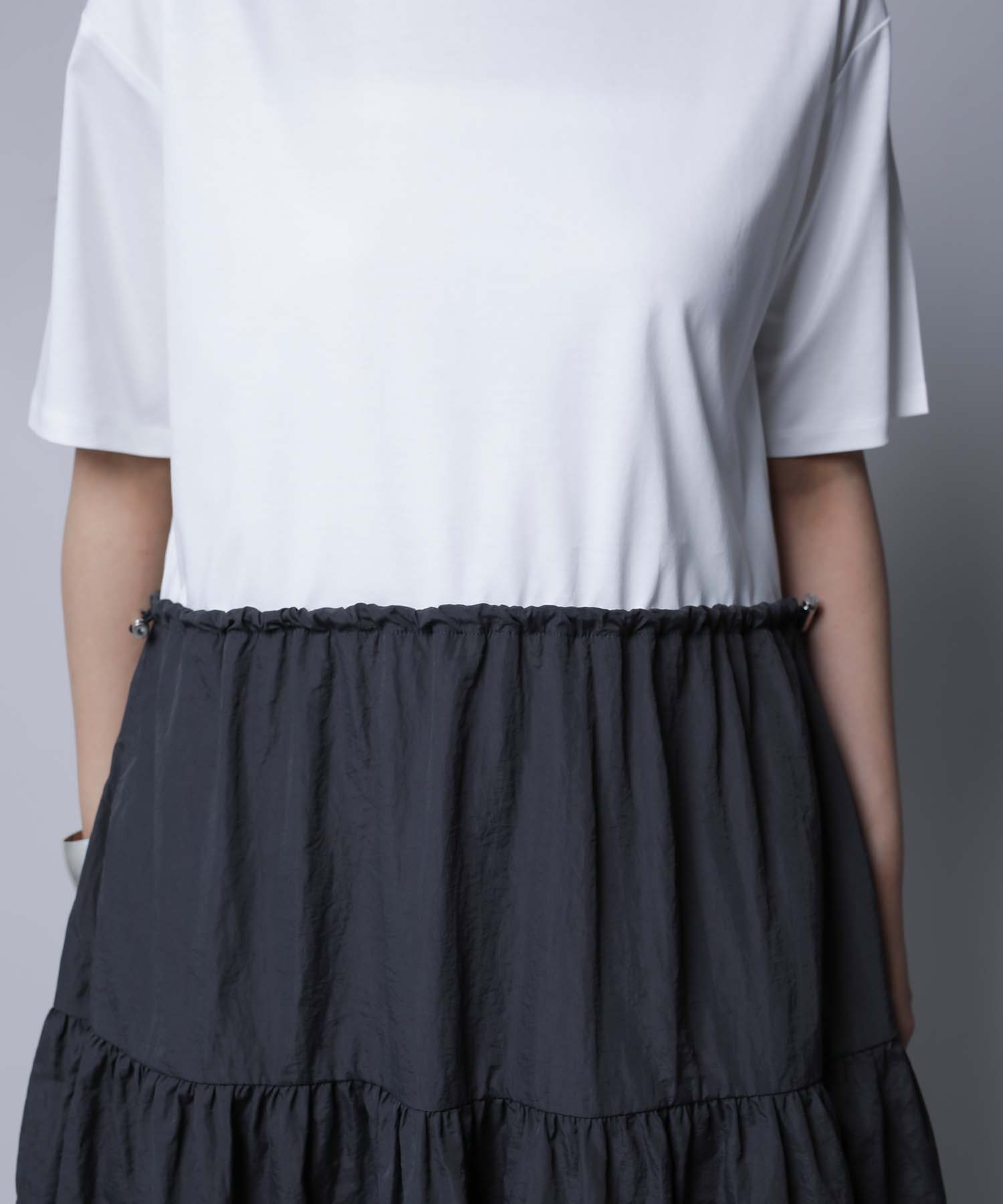 タフタギャザードッキングワンピース onepiece RAW FUDGE