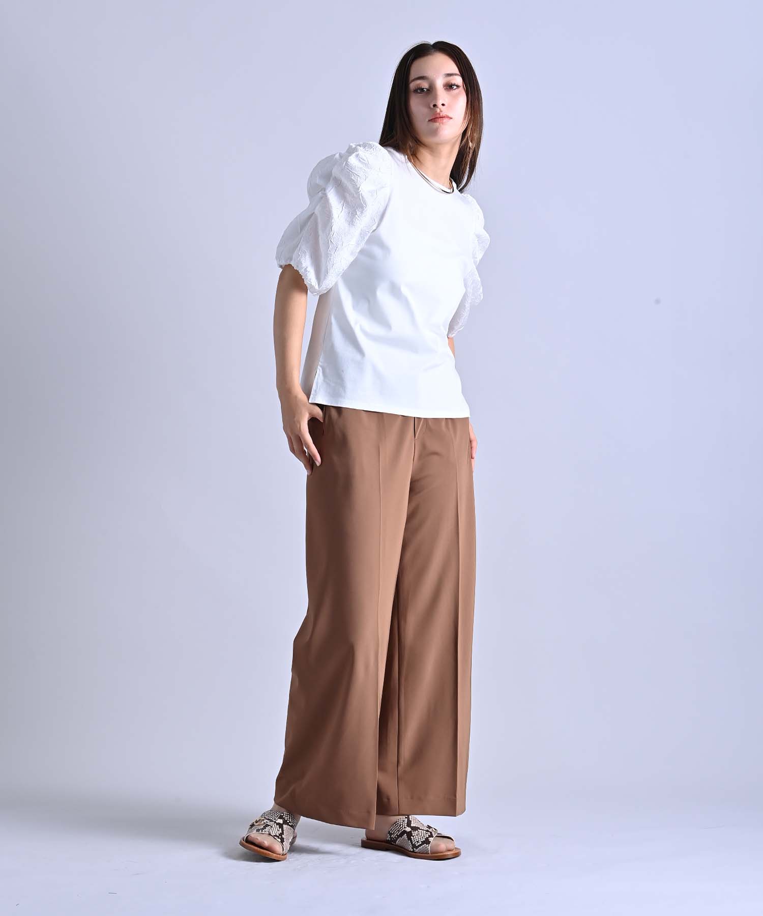 tシャツ シルケット天竺タフタスリーブプルオーバー レディース シルケット天竺タフタスリーブプルオーバー カットソー RAW FUDGE
