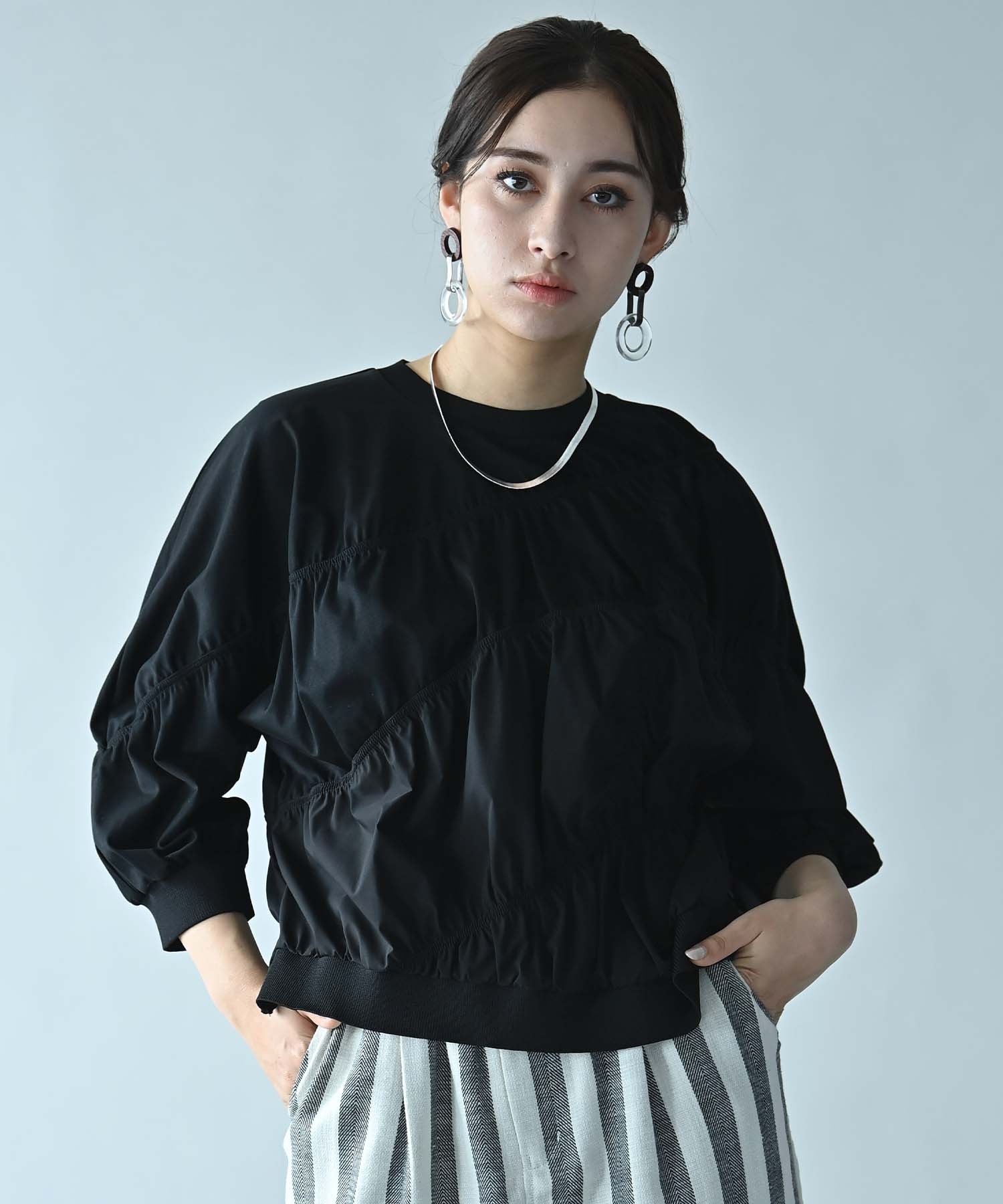 シャーリングプルオーバー ¥26,400→¥8,800 プレーティングジャージー シャーリングプルオーバー