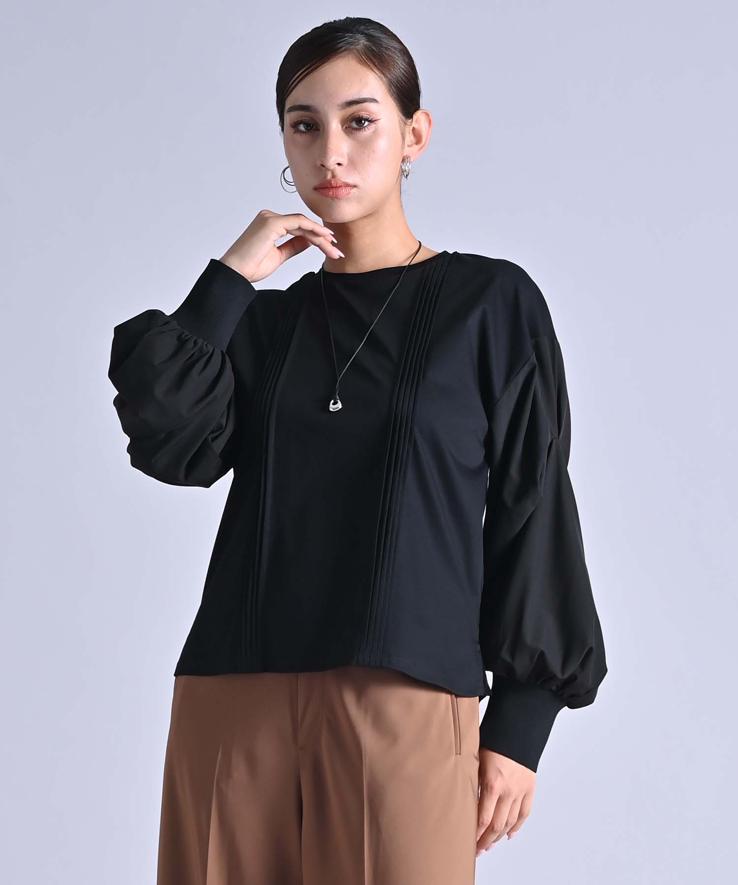 トップス yuu STRIPE DOUBLE LAYERED WING COLLAR SHIRT – THE SHOP YOHJI